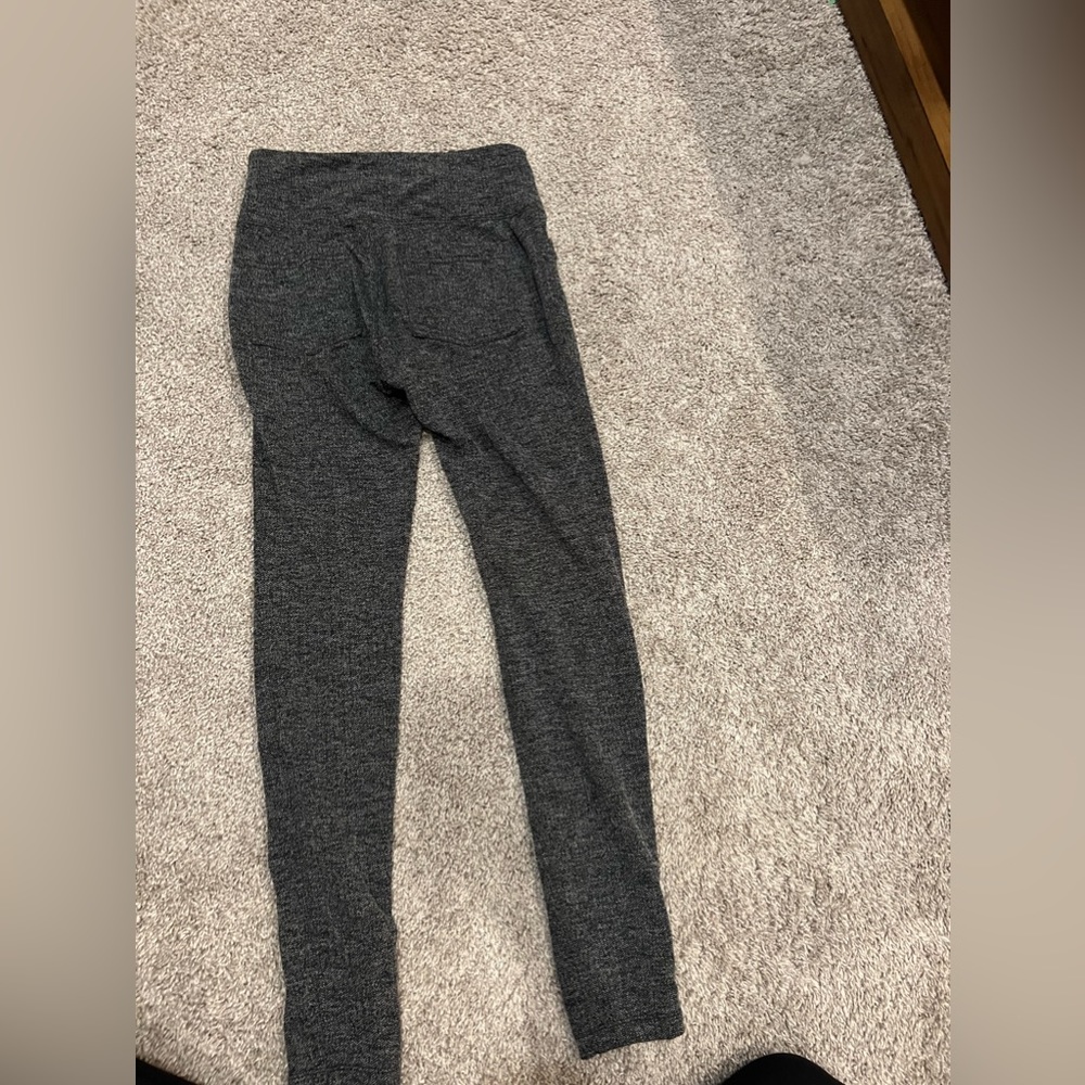 Grey herringbone Athleta Leggings
